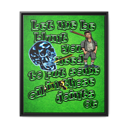og - framed canvas art (green turf)