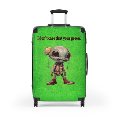 I don't care that your green - Suitcase (green turf)