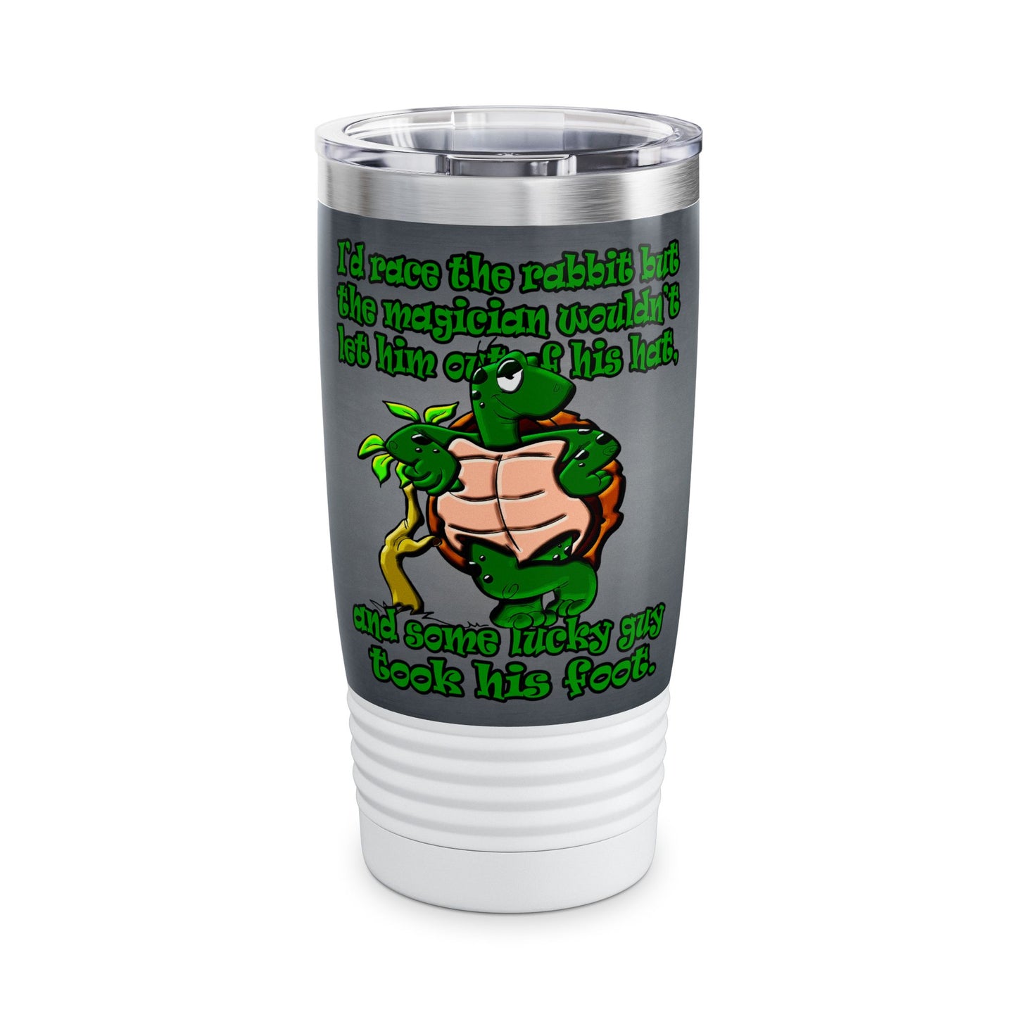 turtle race - Ringneck Tumbler, 20oz (grey-light grey)