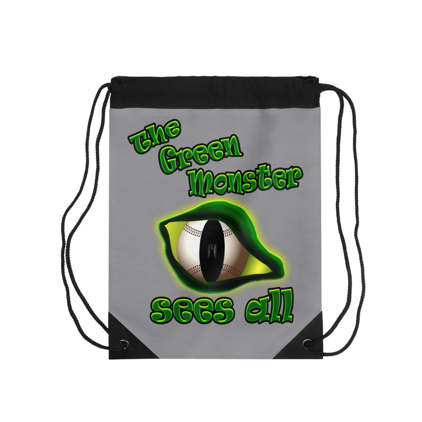 green monster - Drawstring Bag (grey)
