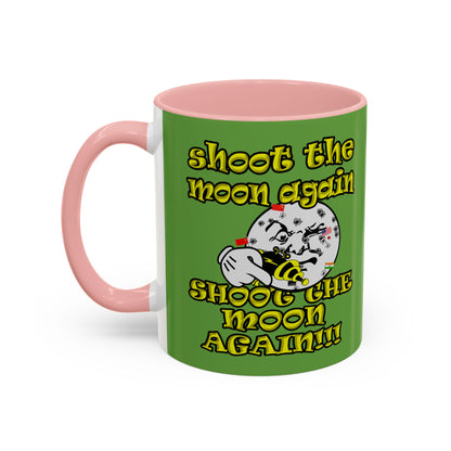 shoot the moon again - Accent Mug (green)