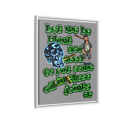 og - framed canvas art (grey)