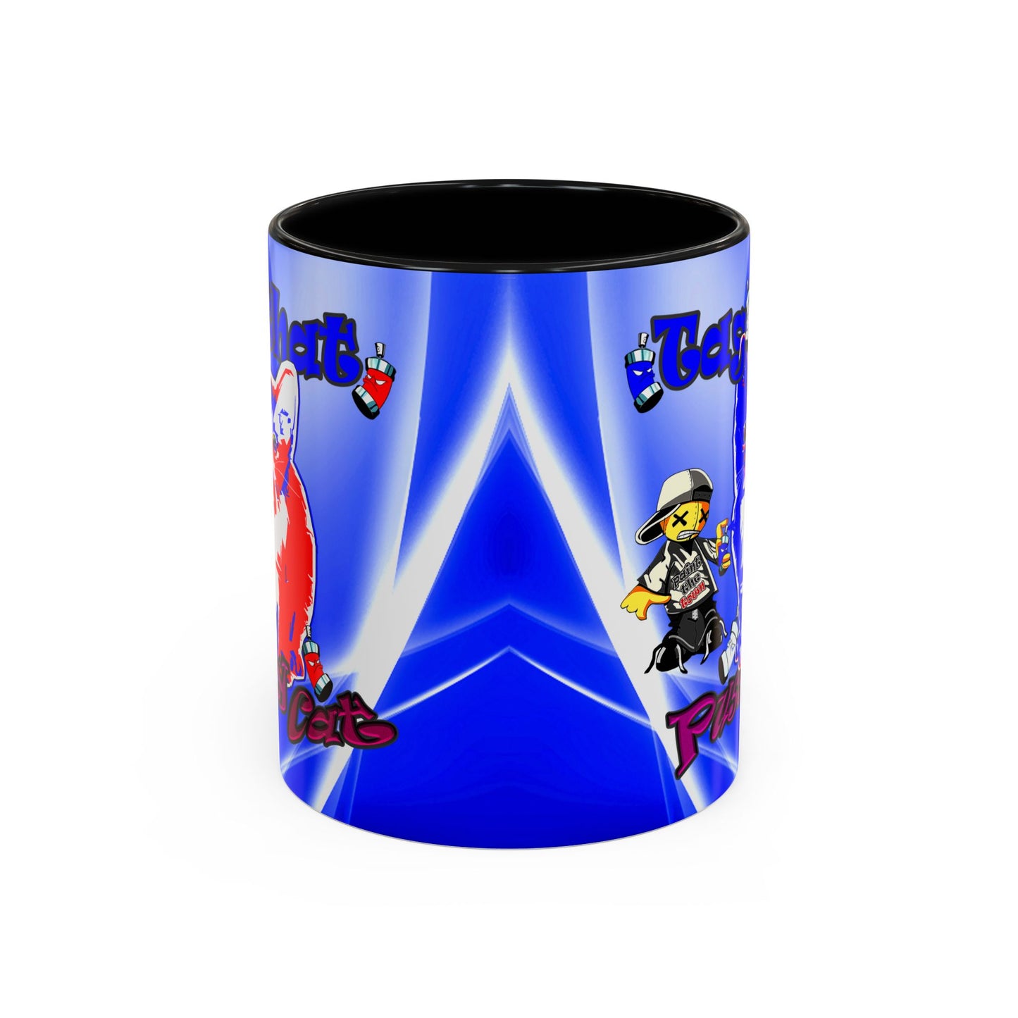tag that - Accent Mug (blue-white wave)