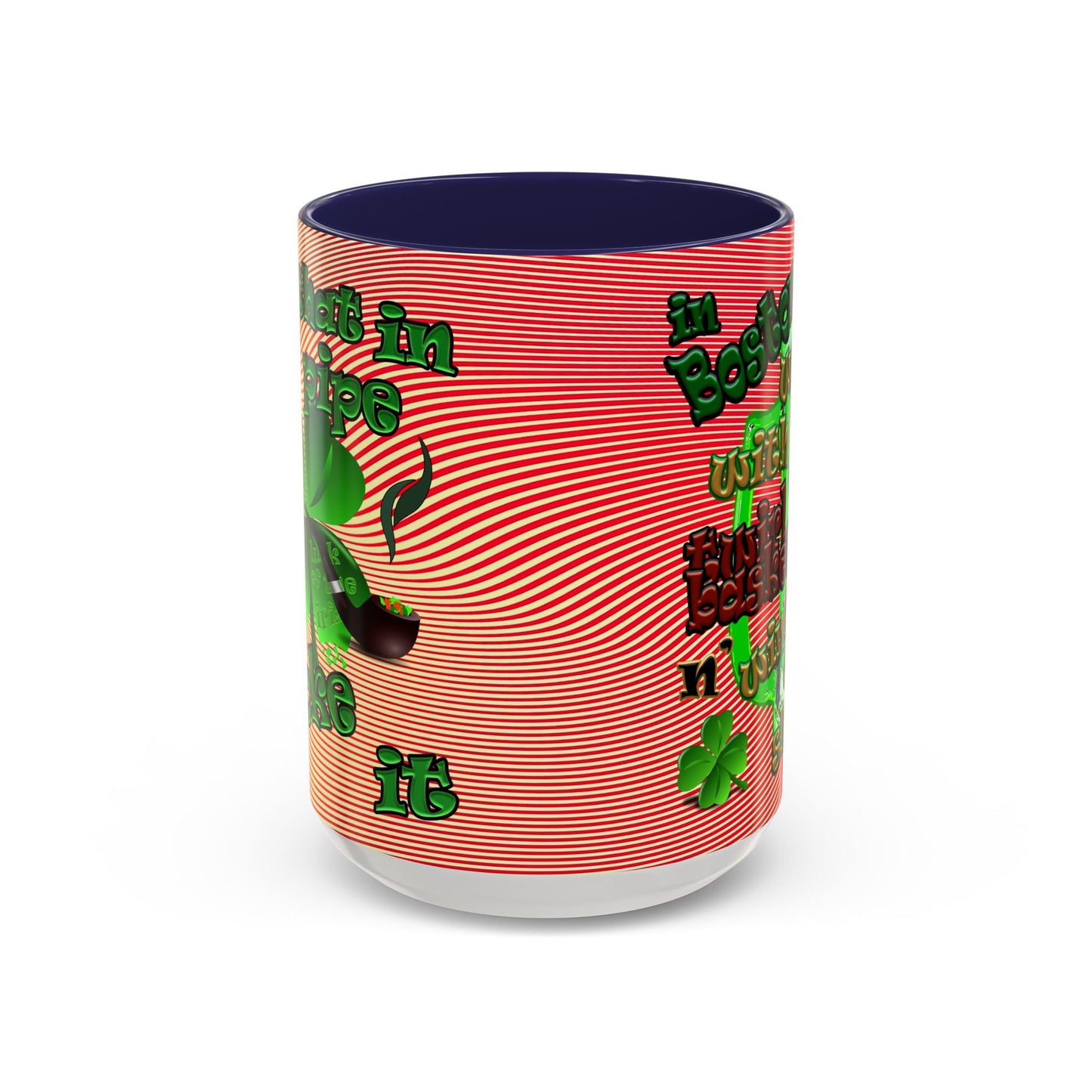 celtics logo - Accent Mug (yellow-orange wave)