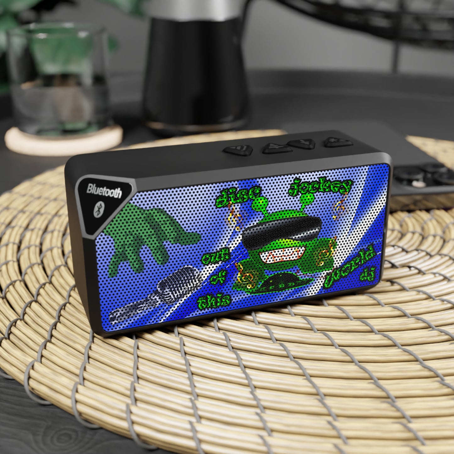 disc jockey - Jabba Bluetooth Speaker (blue-white wave)