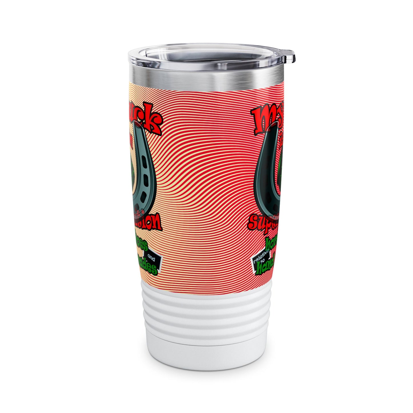 my luck - Ringneck Tumbler, 20oz (yellow-orange wave)