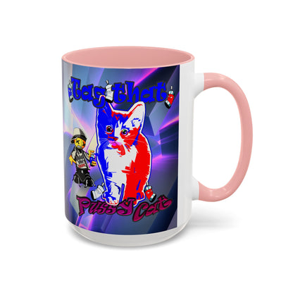 tag that - Accent Mug (grey-pink wave)