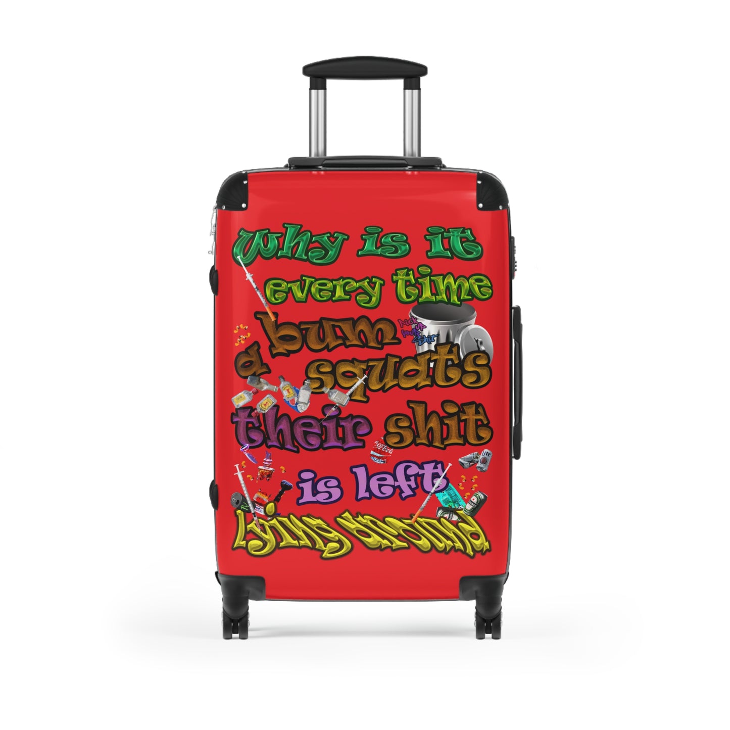 the bum's shit - Suitcase (red)