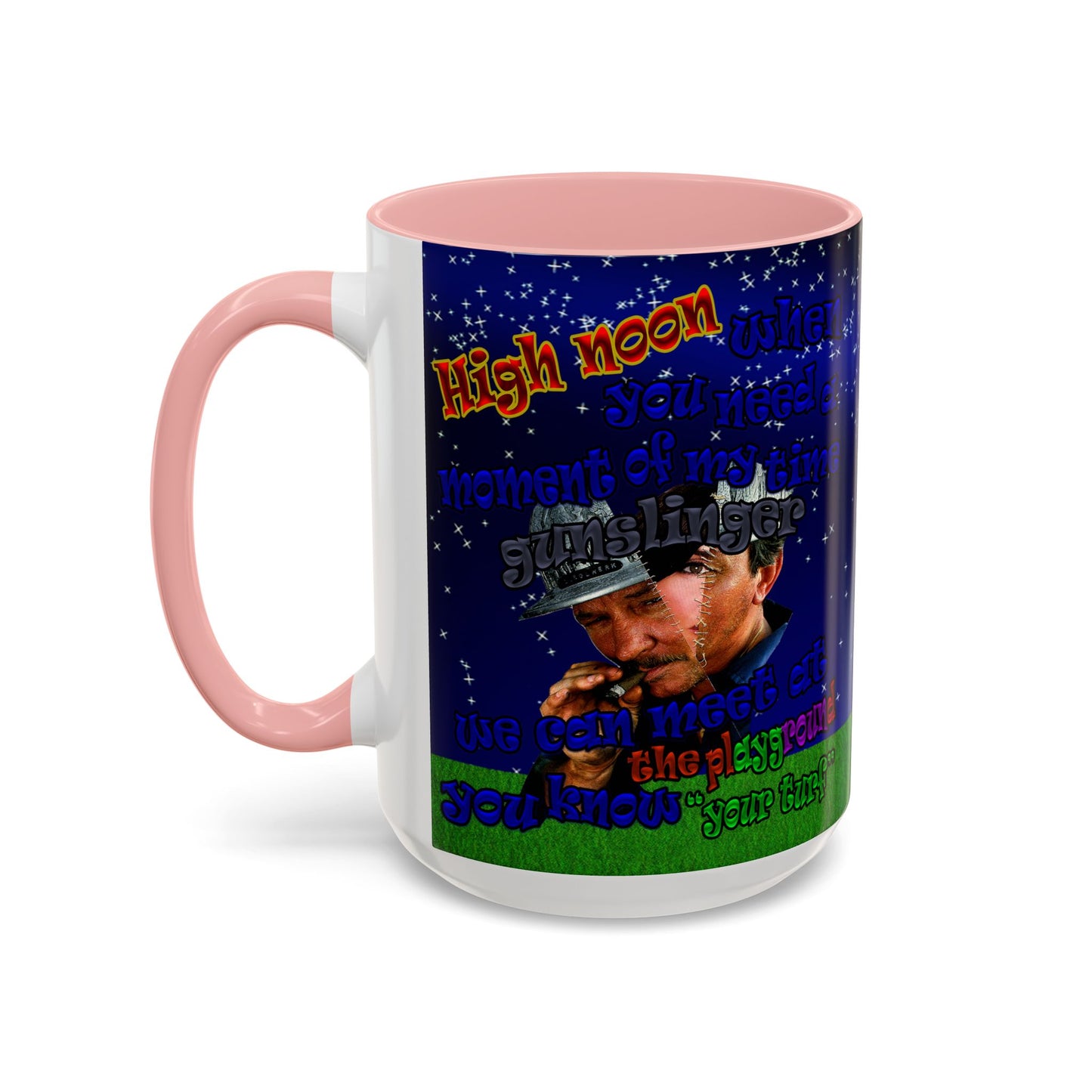 high noon - Accent Mug ('snoops' background)