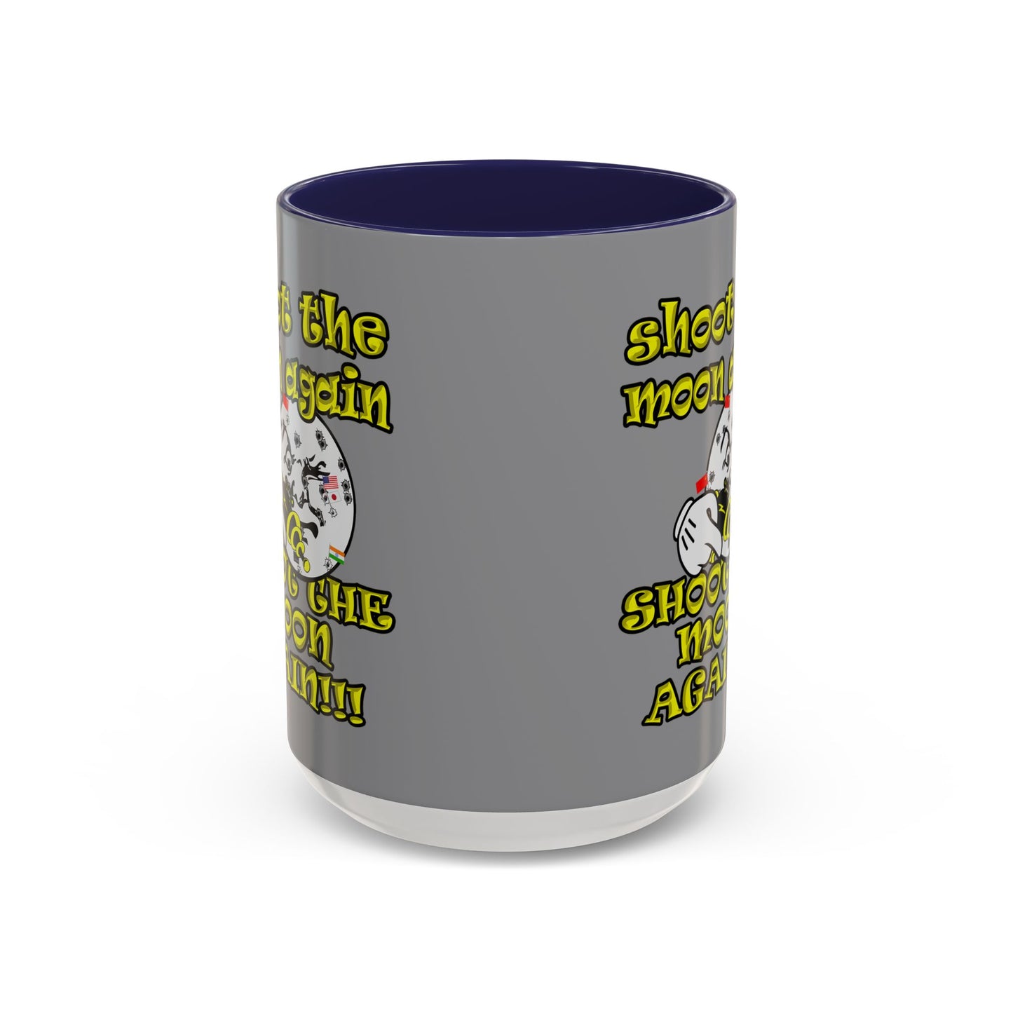 shoot the moon again - Accent Mug (grey)