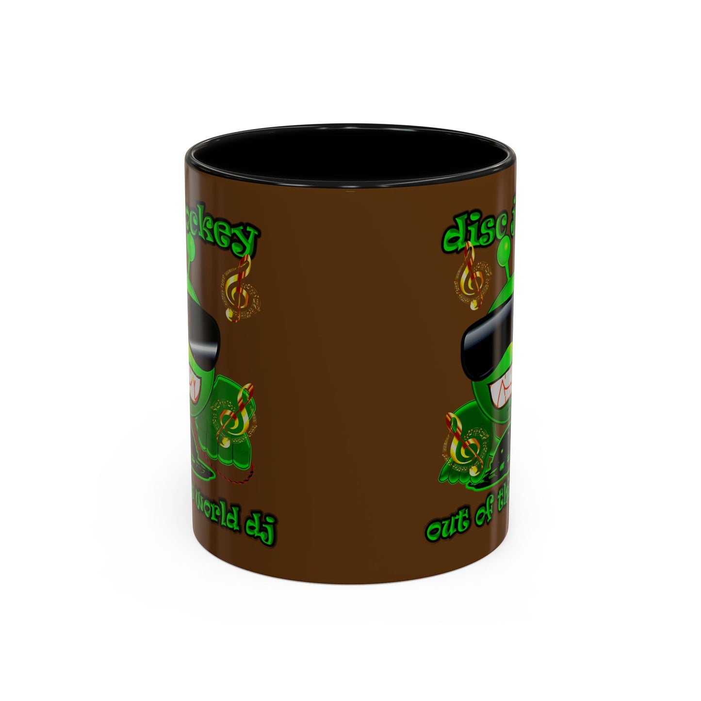disc jockey - Accent Mug (brown)