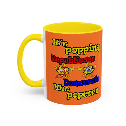 popping like popcorn - Accent Mug (crusta)