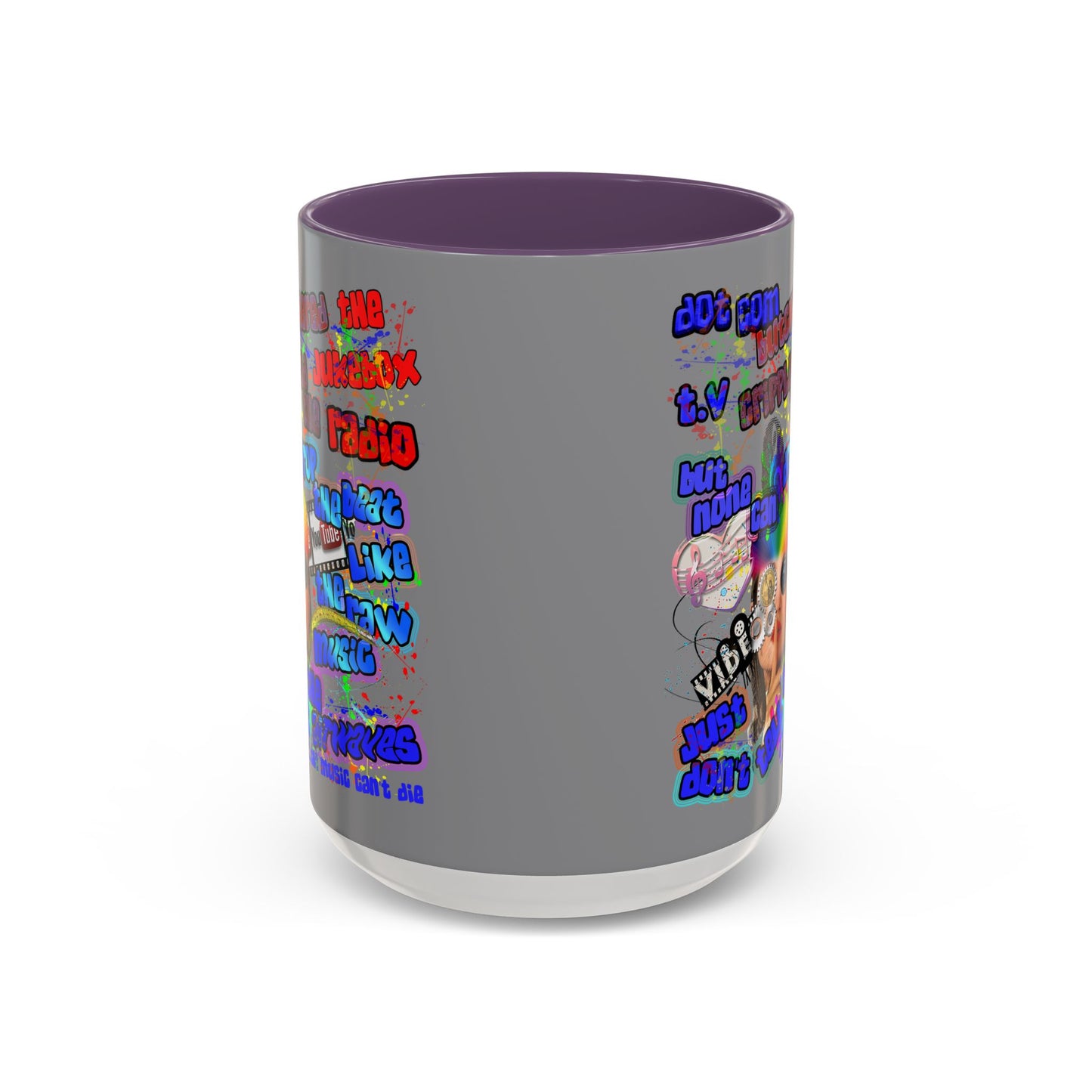 drop the beat - Accent Mug (grey)