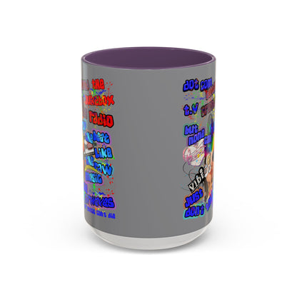 drop the beat - Accent Mug (grey)