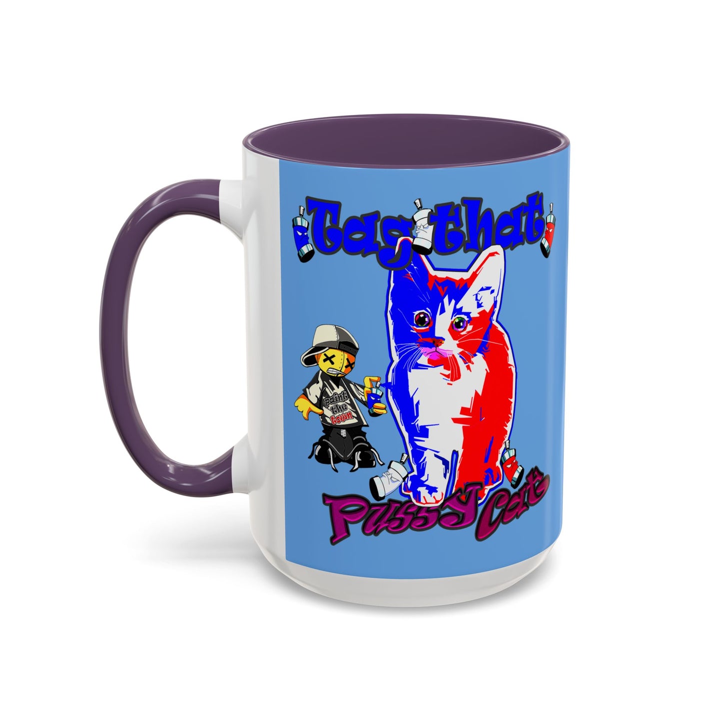 tag that - Accent Mug (light blue)