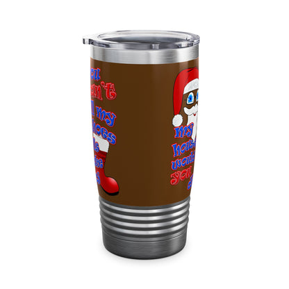 santa's shoes - Ringneck Tumbler, 20oz (brown)