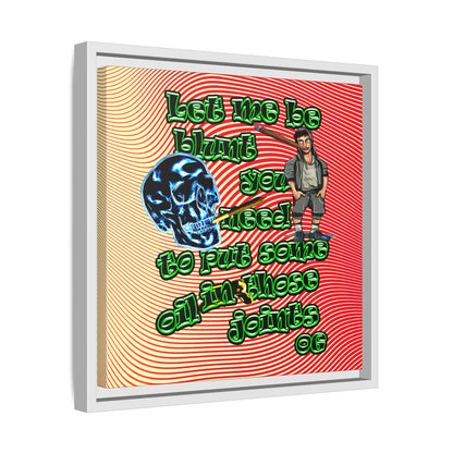 og - framed canvas art (yellow-orange wave)