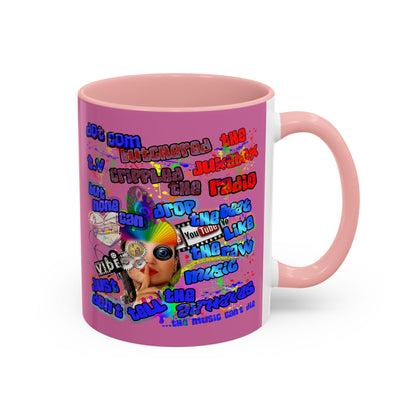 drop the beat - Accent Mug (light pink)
