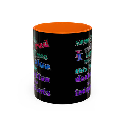 declaration of the independents - Accent Mug (black)