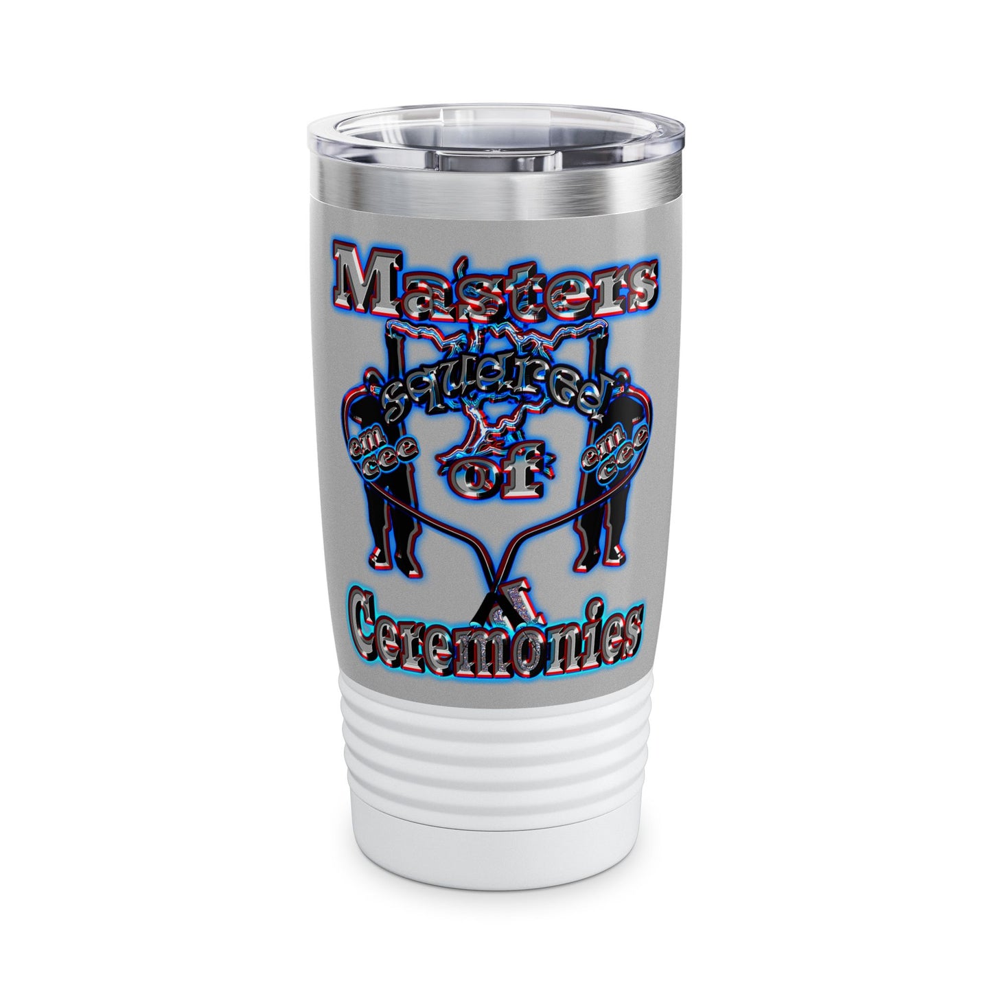 em cee squared - Ringneck Tumbler, 20oz (light grey)