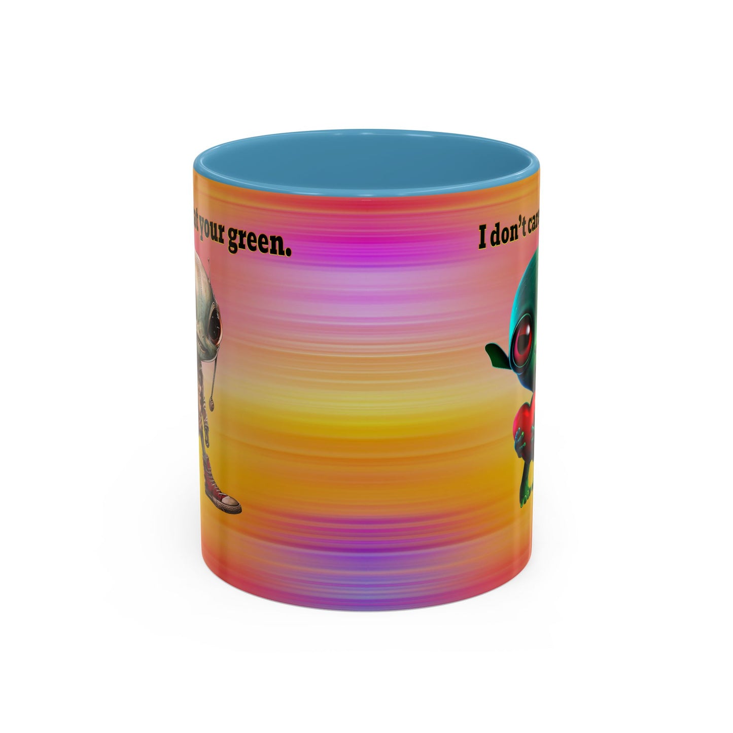 I don't care that your grey - Accent Mug (color blur)
