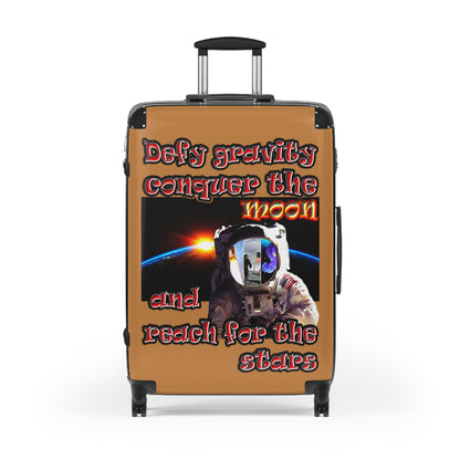 defy conquer reach - Suitcase (light brown)