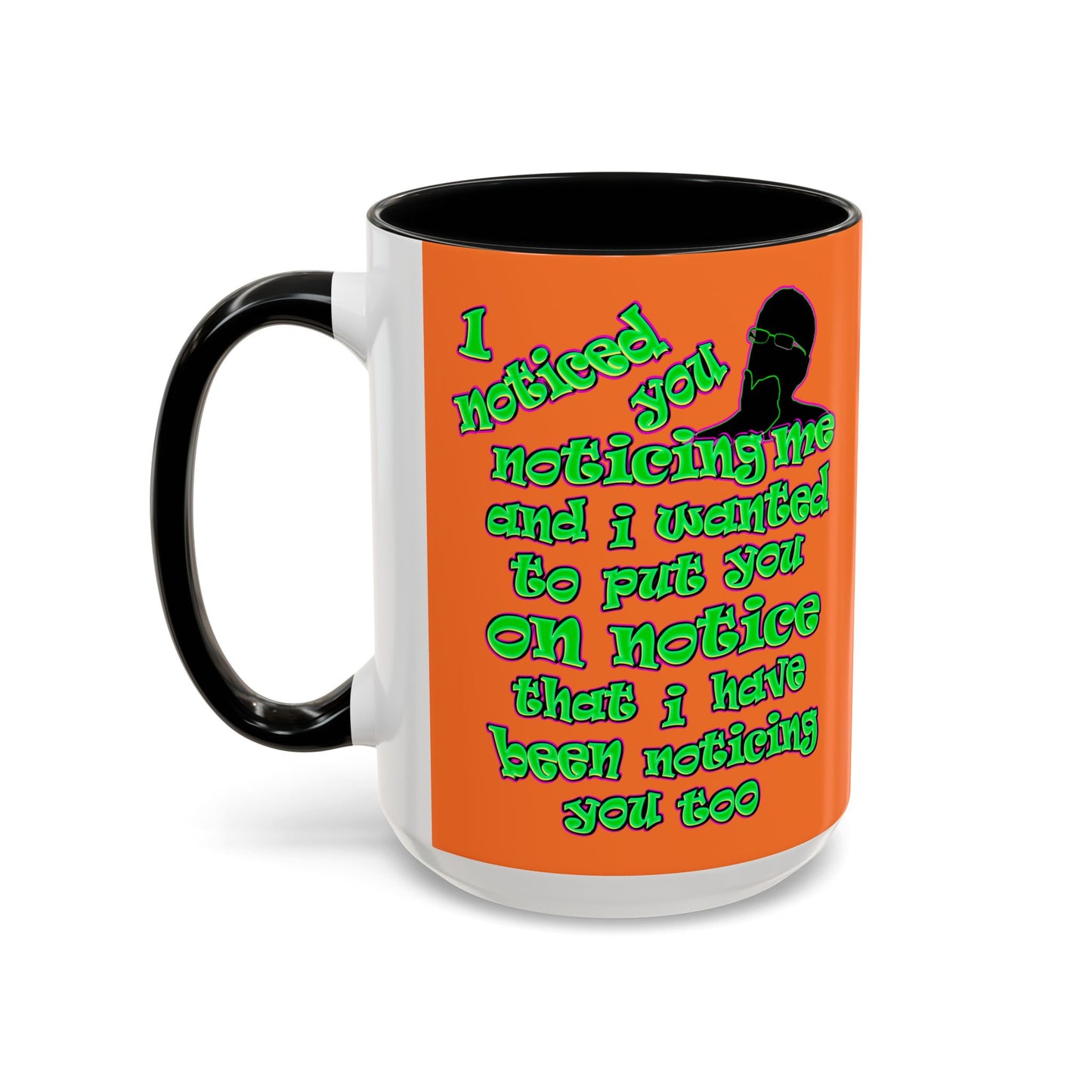 noticed you noticing - Accent Mug (crusta)