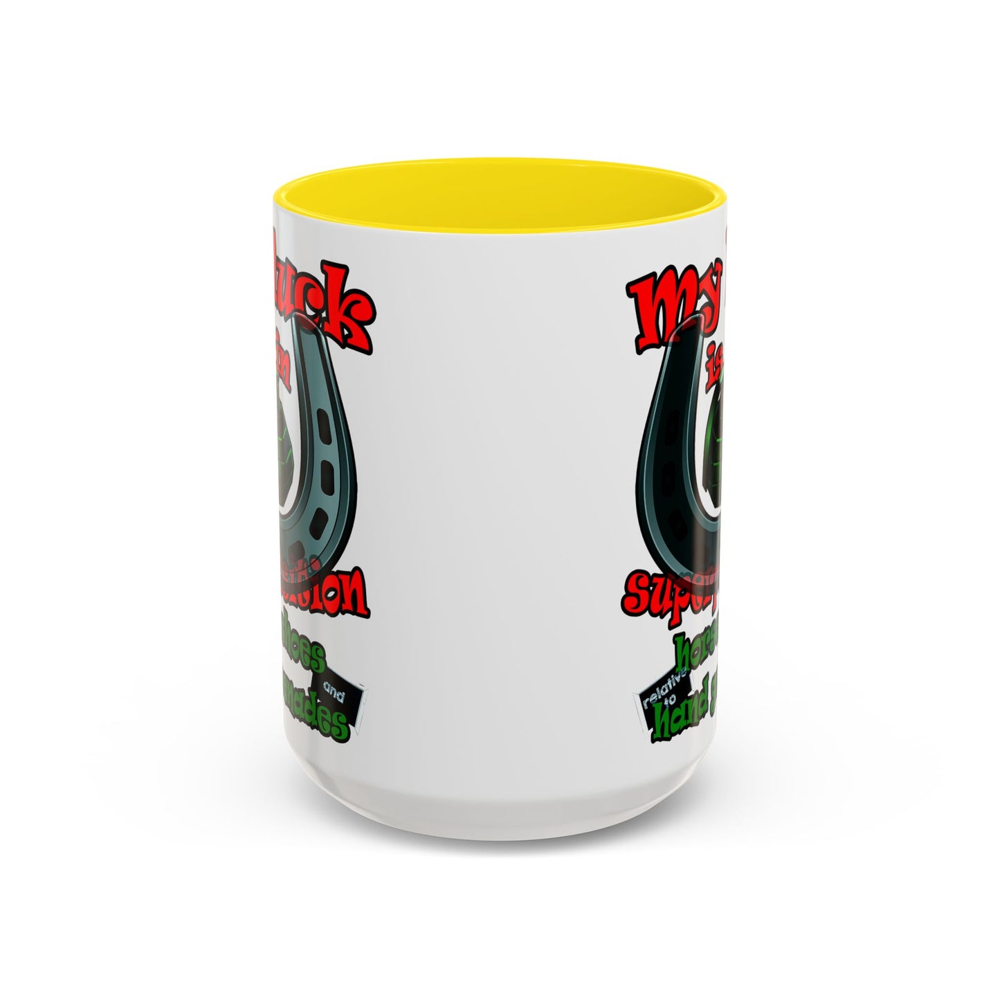 my luck - Accent Mug (white)
