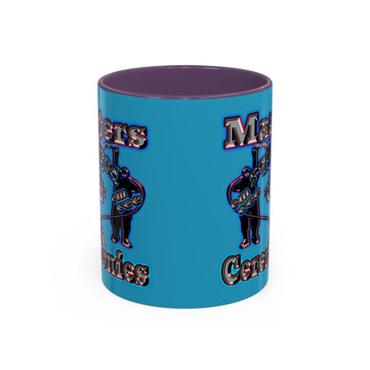 em cee squared - Accent Mug (turquoise)