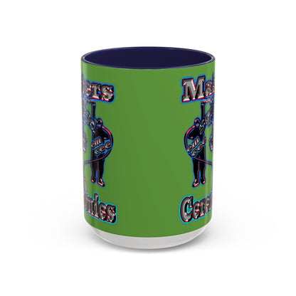 em cee squared - Accent Mug (green)
