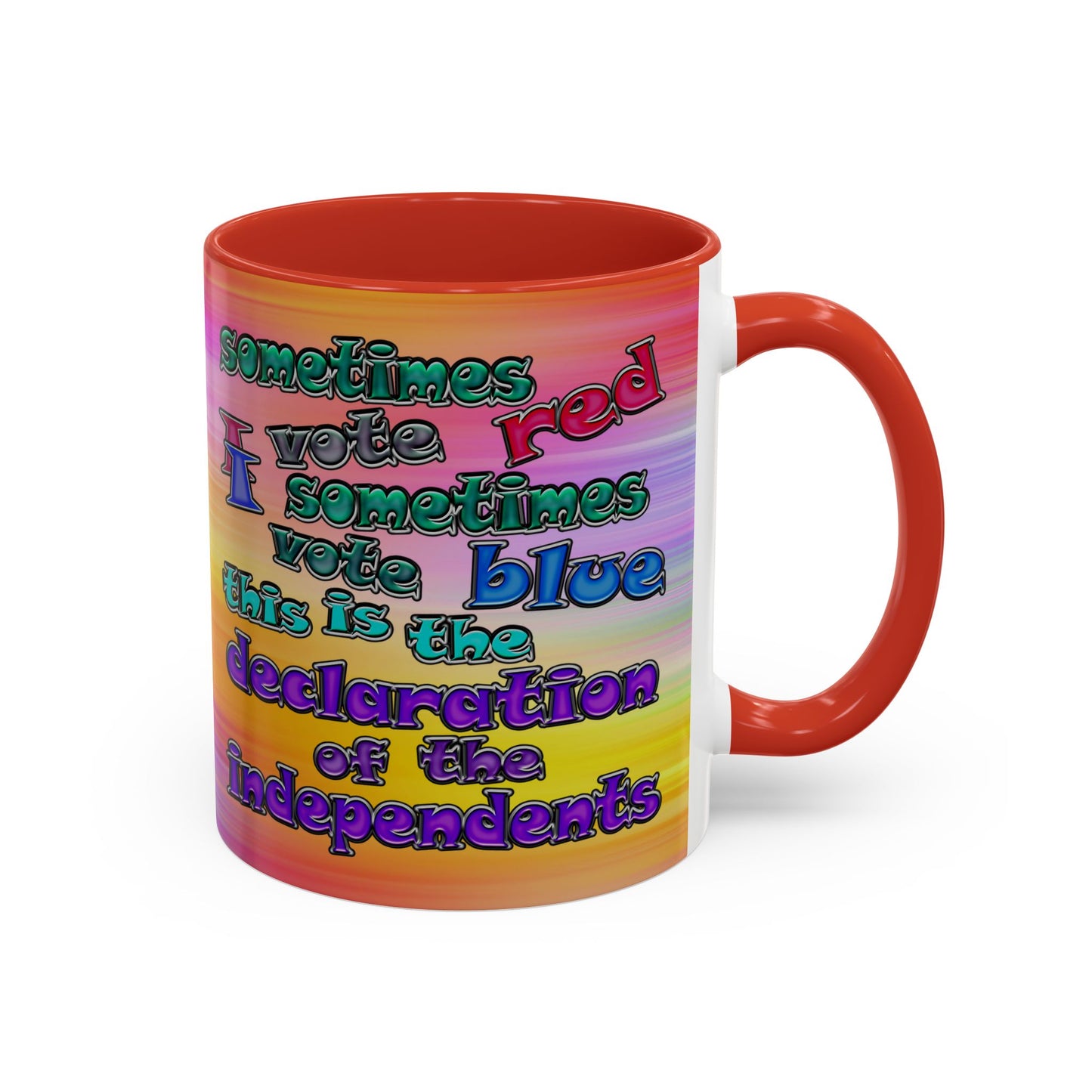 declaration of the independents - Accent Mug (color blur)