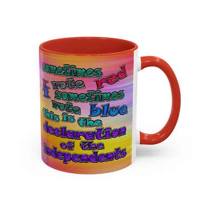 declaration of the independents - Accent Mug (color blur)