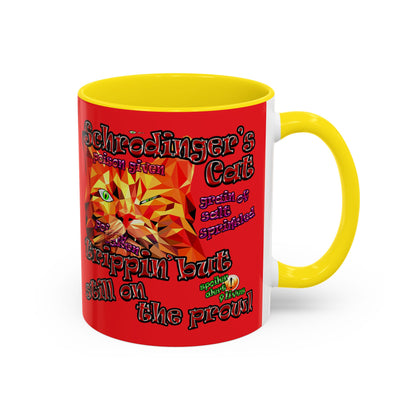schrodinger's cat - Accent Mug (red)