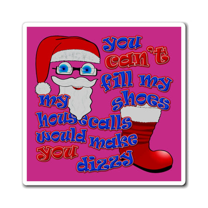 santa's shoes - Magnets - (pink)
