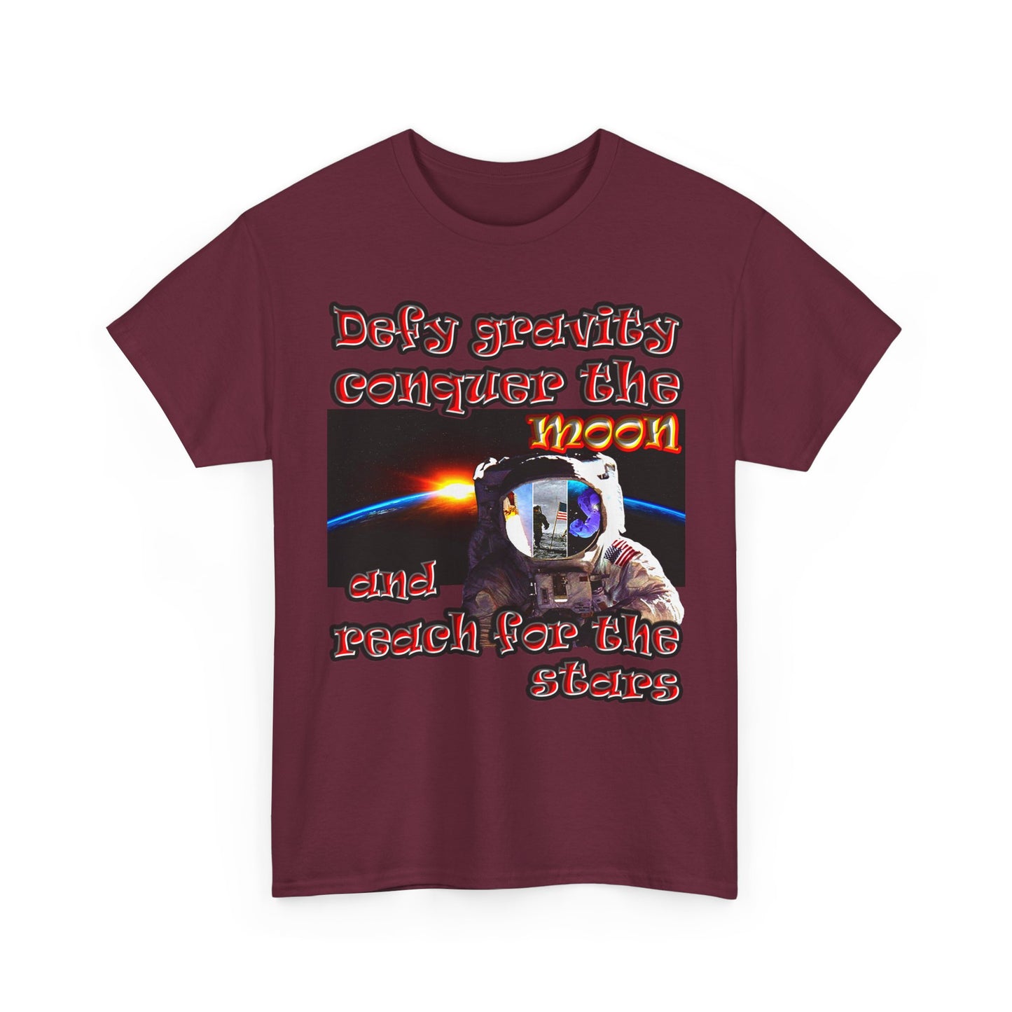 defy conquer reach - Unisex Heavy Cotton Tee