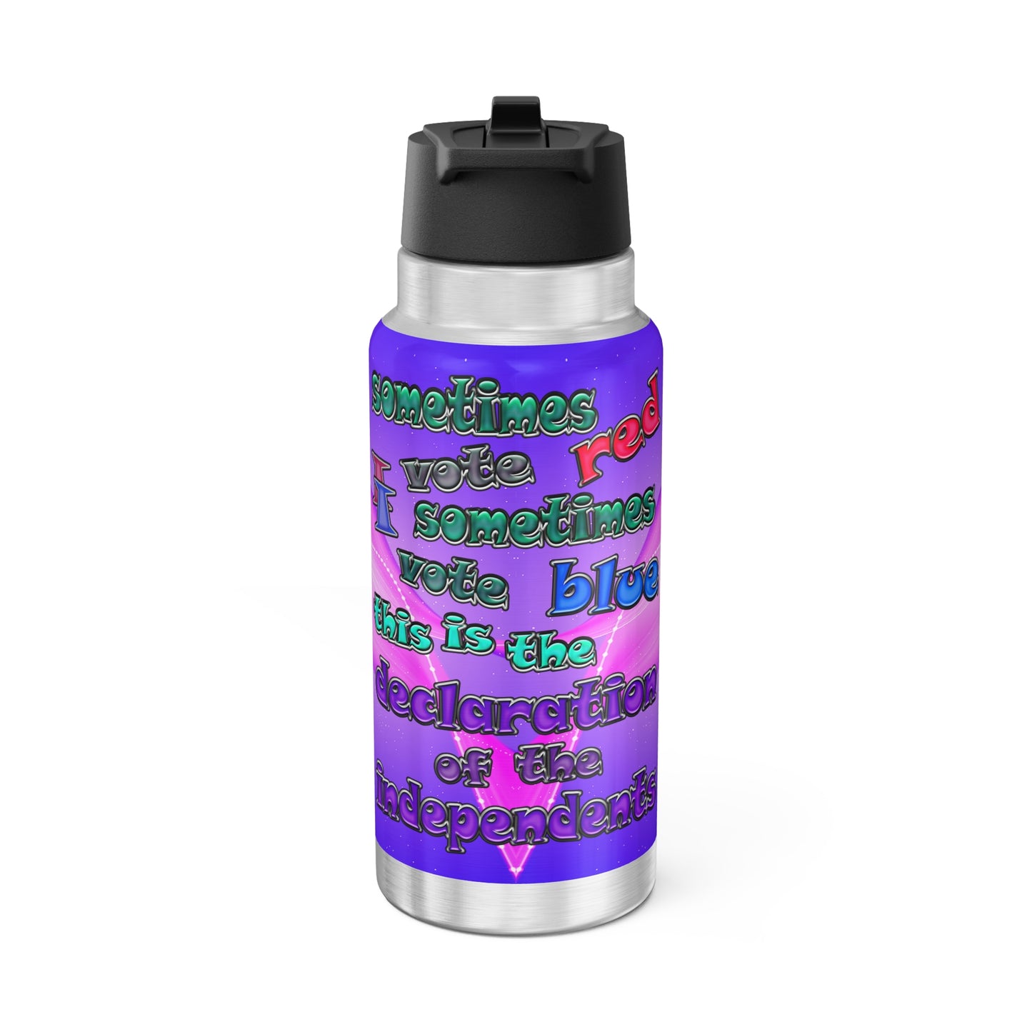 declaration of the independents - Gator Tumbler, 32oz  (purple-pink wave)