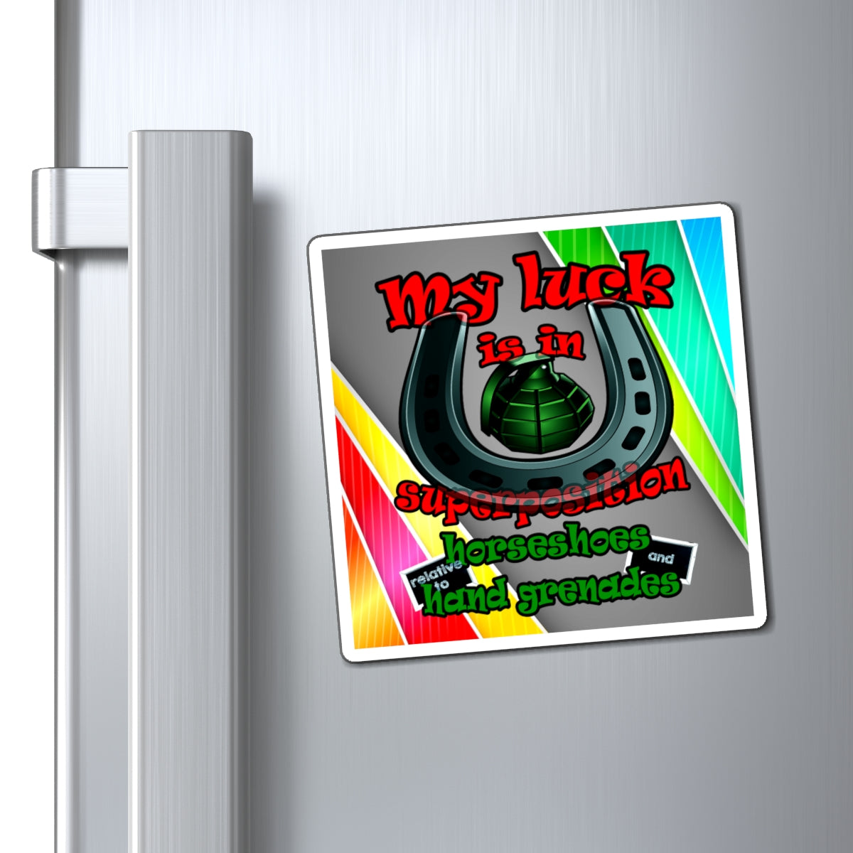 my luck - Magnets - (rainbow split)