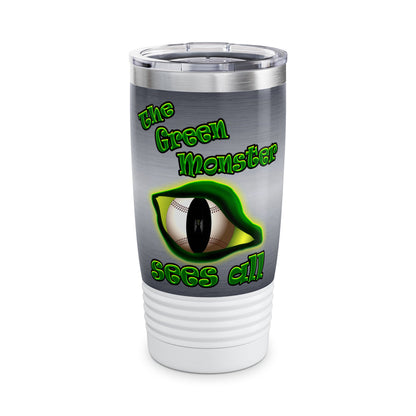 green monster - Ringneck Tumbler, 20oz (brushed nickel)