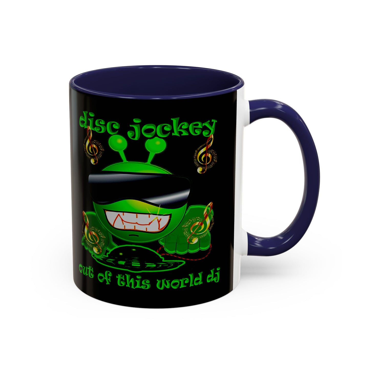 disc jockey - Accent Mug (black)