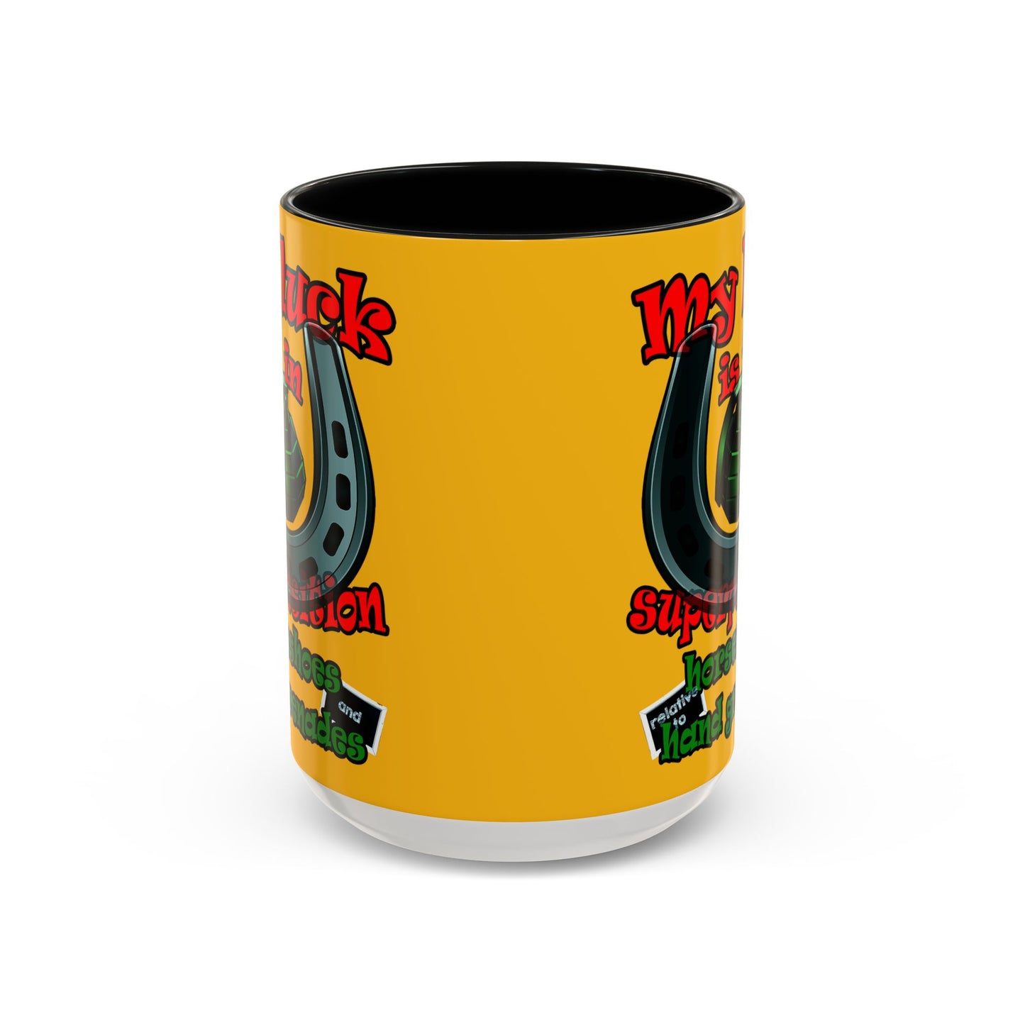 my luck - Accent Mug (yellow)