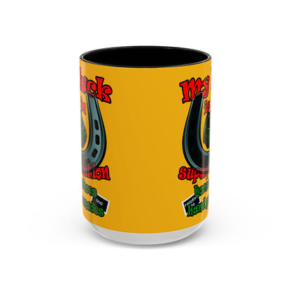 my luck - Accent Mug (yellow)