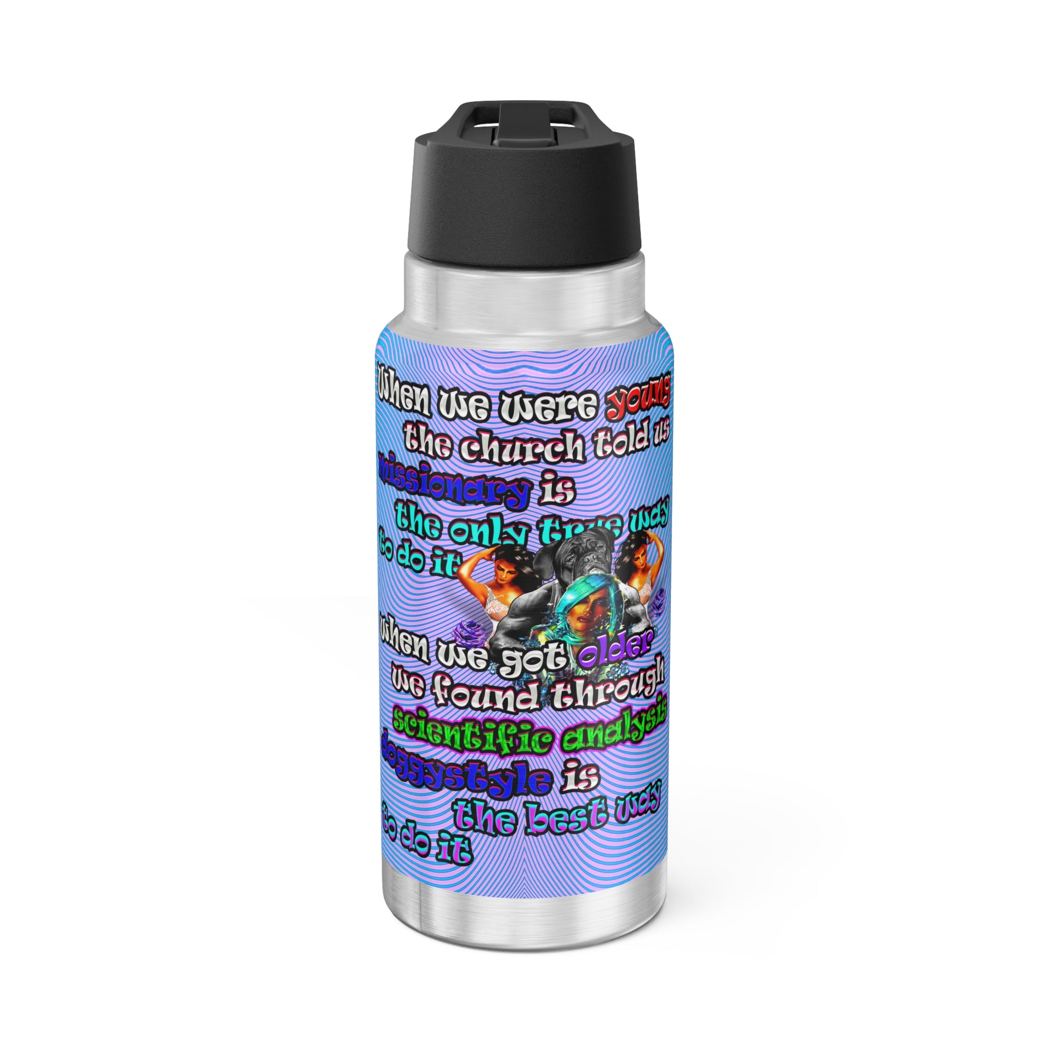 doggystyle - Gator Tumbler, 32oz  (light blue-purple wave)
