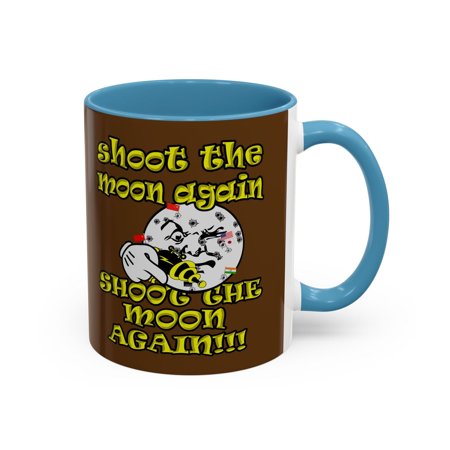 shoot the moon again - Accent Mug (brown)