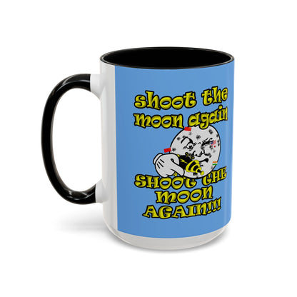 shoot the moon again - Accent Mug (light blue)