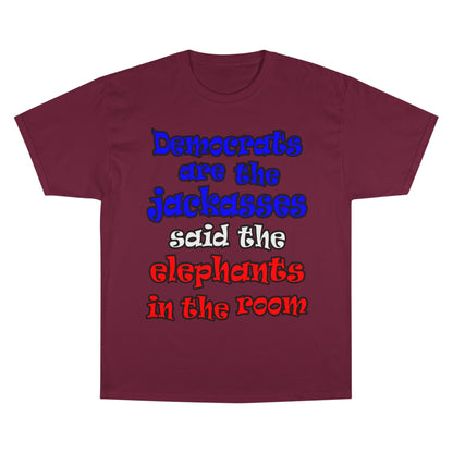 donkeys and elephants - Champion T-Shirt