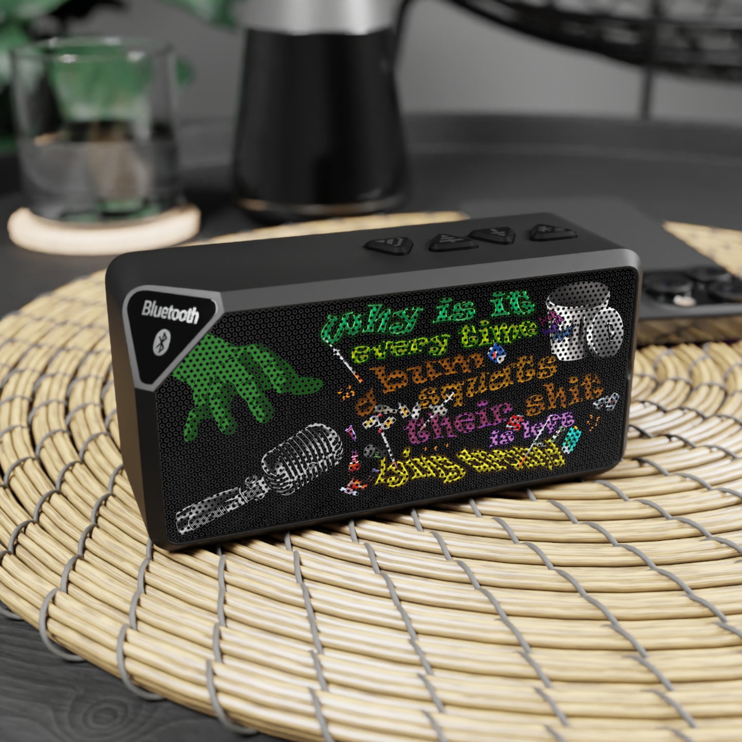 the bum's shit - Jabba Bluetooth Speaker (black)