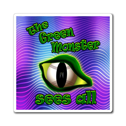 green monster - Magnets - (purple wave)