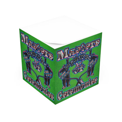 em cee squared - note cube (green turf)