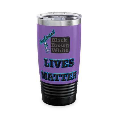 irrelevant - Ringneck Tumbler, 20oz (light purple)
