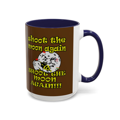 shoot the moon again - Accent Mug (brown)